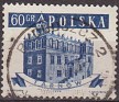 Poland 1958 Edificios 60 Groszv Azul Scott 807